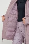 Пухова куртка Burton Saxton жіноча колір фіолетовий