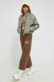 Куртка Sixth June жіноча колір зелений зимова oversize
