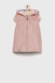 Дитяча двостороння безрукавка Guess колір рожевий