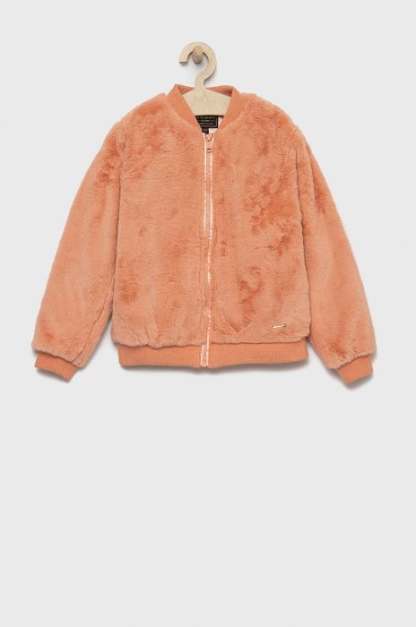 Дитяча куртка-бомбер Guess колір помаранчевий