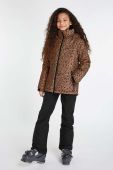 Дитяча гірськолижна куртка Protest колір коричневий