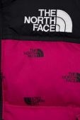 Пухова дитяча безрукавка The North Face колір рожевий