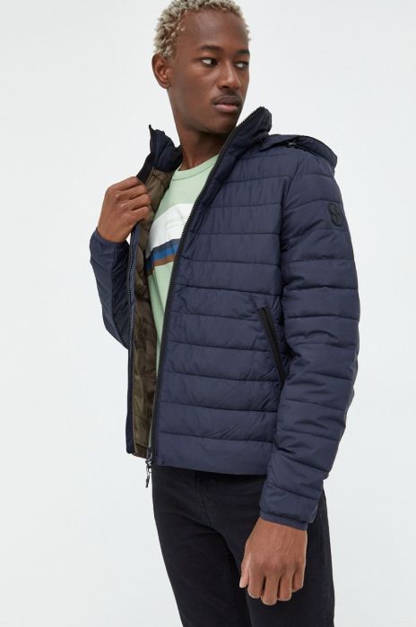 Куртка s.Oliver чоловіча колір синій перехідна (2694522)