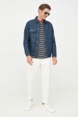 Джинсова куртка Selected Homme чоловіча колір синій перехідна