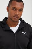 Кофта Puma Train All Day чоловіча колір чорний однотонна
