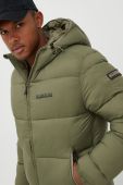 Куртка Napapijri чоловіча колір зелений зимова NP0A4GJEGAE1-300