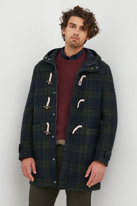 Пальто з домішкою вовни Manuel Ritz колір зелений перехідна