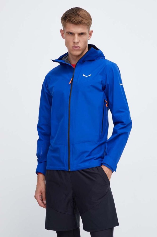Куртка outdoor Salewa Puez GTX Paclite колір синій gore-tex