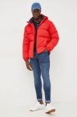 Пухова куртка Tommy Jeans чоловіча колір червоний зимова (2613301)