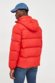 Пухова куртка Tommy Jeans чоловіча колір червоний зимова (2613301)