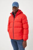 Пухова куртка Tommy Jeans чоловіча колір червоний зимова (2613301)