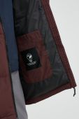 Пухова куртка Jack Wolfskin чоловіча колір бордовий зимова