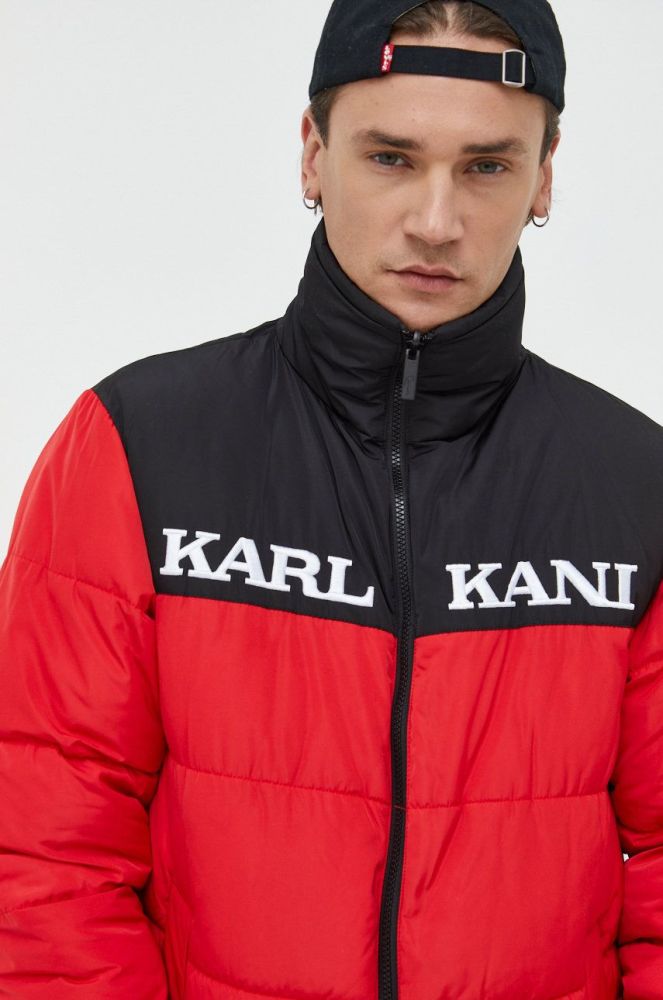 Двостороння куртка Karl Kani чоловіча колір чорний зимова 6076823-BLACK