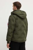Куртка Alpha Industries Logo Puffer чоловіча колір зелений зимова 108107.142-green