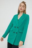 Піджак Only колір зелений двобортний однотонна