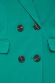 Піджак Only колір зелений двобортний однотонна