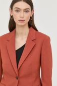 Піджак Tiger Of Sweden колір помаранчевий однобортний однотонна