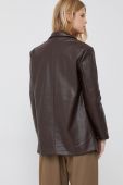 Піджак Vero Moda колір коричневий oversize однотонна