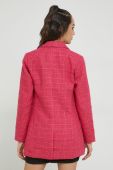 Піджак Only колір рожевий двобортний