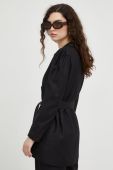 Піджак Bruuns Bazaar колір чорний однобортний однотонна (2662741)