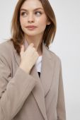 Піджак United Colors of Benetton колір бежевий двобортний однотонна