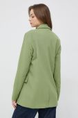 Піджак United Colors of Benetton колір зелений двобортний однотонна