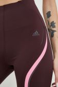Легінси для тренувань adidas Performance жіночі колір фіолетовий з принтом