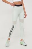 Легінси для тренувань adidas Performance Hyperglam жіночі колір зелений з принтом