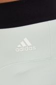 Легінси для тренувань adidas Performance Hyperglam жіночі колір зелений з принтом