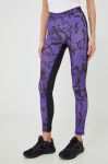 Легінси LaBellaMafia жіночі колір фіолетовий візерунок