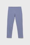 Дитячі легінси United Colors of Benetton колір фіолетовий однотонні (2604243)