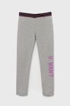 Дитячі легінси United Colors of Benetton колір сірий з принтом