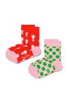 Дитячі шкарпетки Happy Socks 2-pack колір барвистий (2532896)