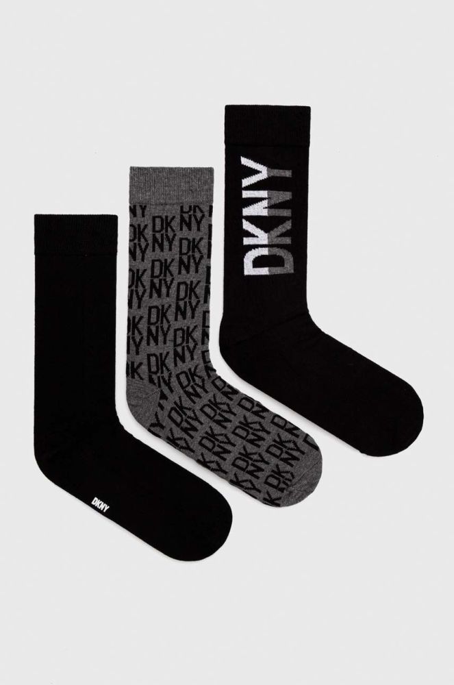 Шкарпетки Dkny 3-pack чоловічі колір чорний