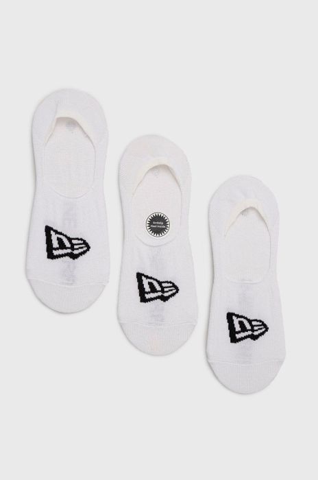 Шкарпетки New Era (3-pack) колір білий (2659544)