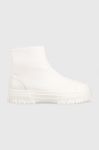 Шкіряні черевики Patrizia Pepe жіночі колір білий на платформі
