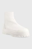 Шкіряні черевики Patrizia Pepe жіночі колір білий на платформі
