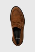 Замшеві мокасини Vagabond Shoemakers Alex W жіночі колір коричневий на плоскому ходу