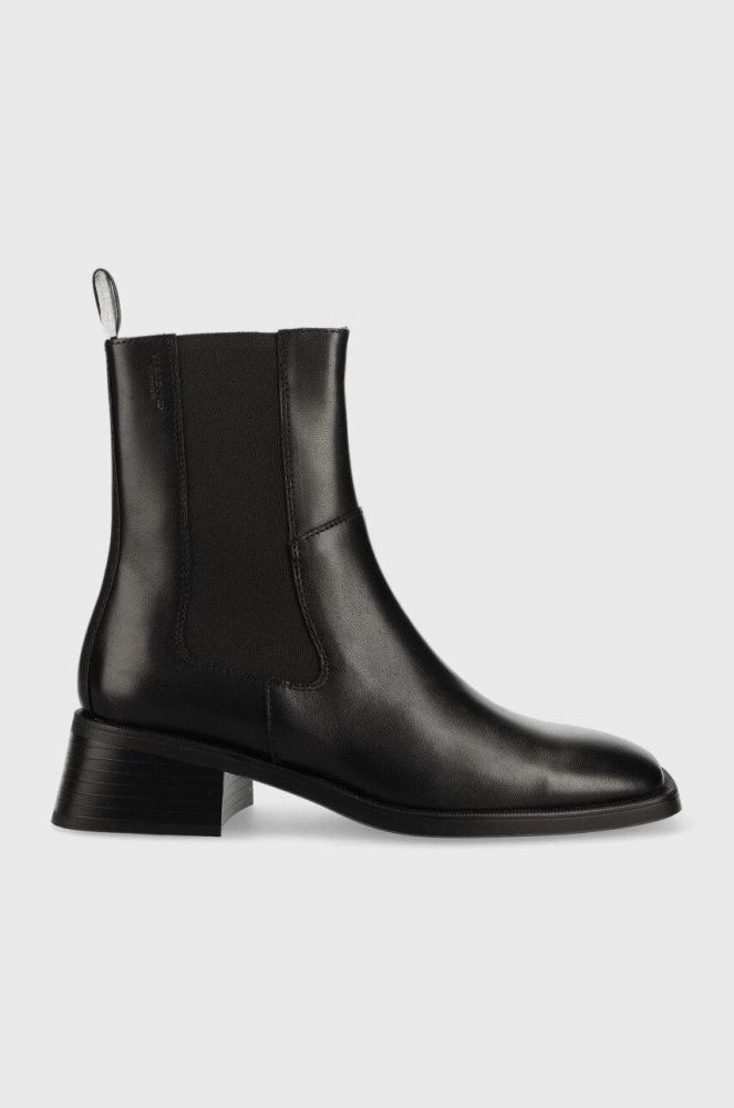 Шкіряні черевики Vagabond Shoemakers Blanca жіночі колір чорний на плоскому ходу