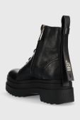 Шкіряні черевики Red Valentino жіночі колір чорний на платформі (2808868)
