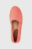 Еспадрилі Tommy Hilfiger Th Textured Flatform колір рожевий на платформі