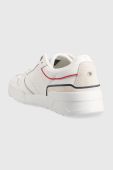 Шкіряні кросівки Tommy Hilfiger Low Cut Basket колір білий