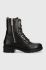 Шкіряні черевики Tommy Hilfiger Th Essentials Biker Boot жіночі колір чорний на плоскому ходу утеплене