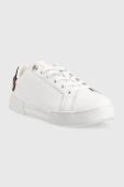 Шкіряні кросівки Tommy Hilfiger Button Detail Court Sneaker колір білий