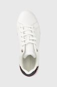 Шкіряні кросівки Tommy Hilfiger Button Detail Court Sneaker колір білий
