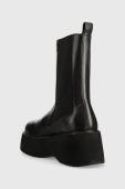 Шкіряні черевики Twinset Chelsea жіночі колір чорний на платформі (2787504)