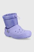 Зимові чоботи Crocs Classic Lined Neo Puff Boot Classic колір фіолетовий 206630