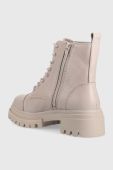 Шкіряні черевики Aldo Bigmark жіночі колір бежевий на платформі (2537078)