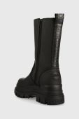 Черевики Buffalo Aspha Clf Rain Chelsea Hi жіночі колір чорний на платформі