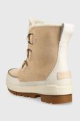 Шкіряні чоботи Sorel Torino Ii колір бежевий